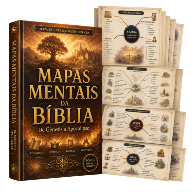 Mapas Mentais da Bíblia: de Gênesis a Apocalipse